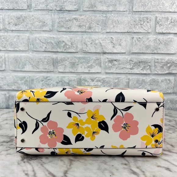 Kate Spade Lily Blooms Large Laptop Tote Shoulder Bag - Picture 5 of 11